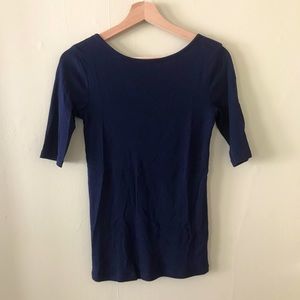 GAP Navy Scoopback Ballerina Top - Size Small